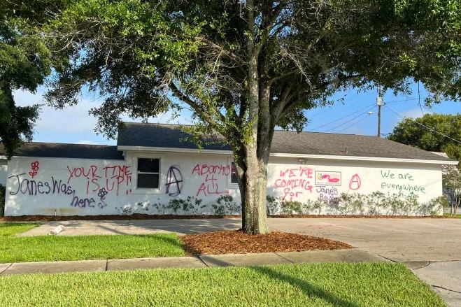 More Catholic churches, pregnancy centers, and a pro-life memorial vandalized